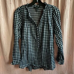 EUC J. Crew Plaid Popover, 4P